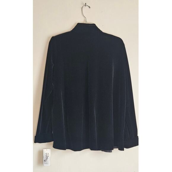 NWT Patra Black Velvet Evening Jacket, Sz S - Picture 2 of 8